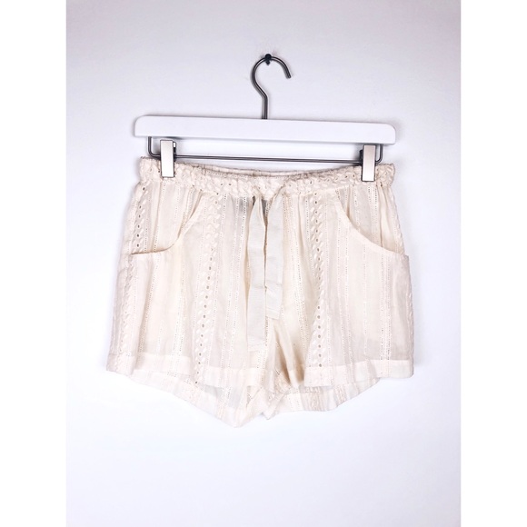 Sea New York Pants - Sea x Barney’s NY | Cream Crochet Drawstring Short